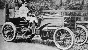 Charles Jarrott on a 1902 Panhard
