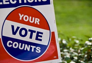 vote sticker Credit: Renee Silverman on Flickr, under Creative Commons